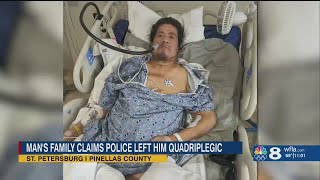 St. Pete homeless man paralyzed after riding unrestrained in police van