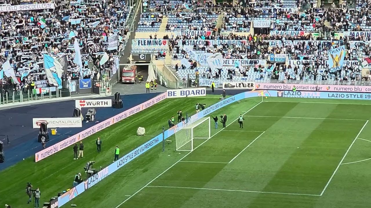 09.02.2025 #Lazio #Monza #Federica #Buda canta #giardiniimarzo brividi biancocelesti...