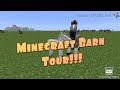 First Minecraft Barn Tour!!!