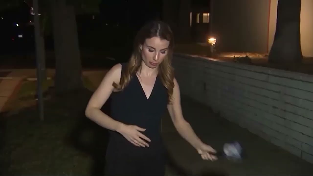 KTLA 5 Los Angeles Reporter Rachel Menitoff Does Live Hit As