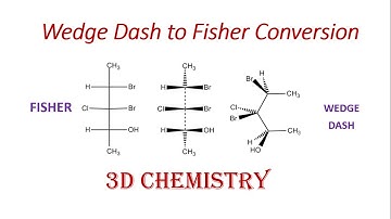 conversion of wedge dash into fisher | Stereochemistry | 3D Chemistry