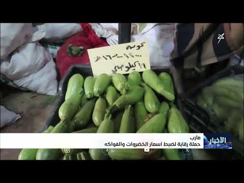 رقابة أسعار الخضروات والفواكه في مأرب