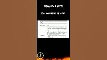 501 - AWD || TYBCA SEM 5 || BCA VNSGU || #AWD