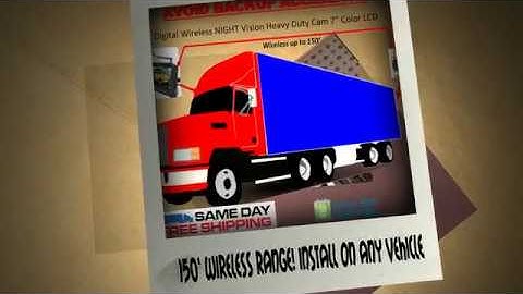 Heavy Duty Wireless Backup Cam System! Perfect for truckers