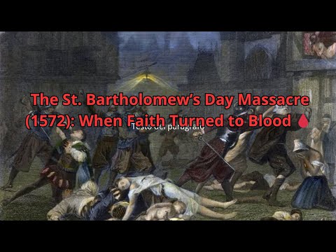 مذبحة يوم القديس بارثولوميو 1572 عندما تحول الإيمان إلى دم