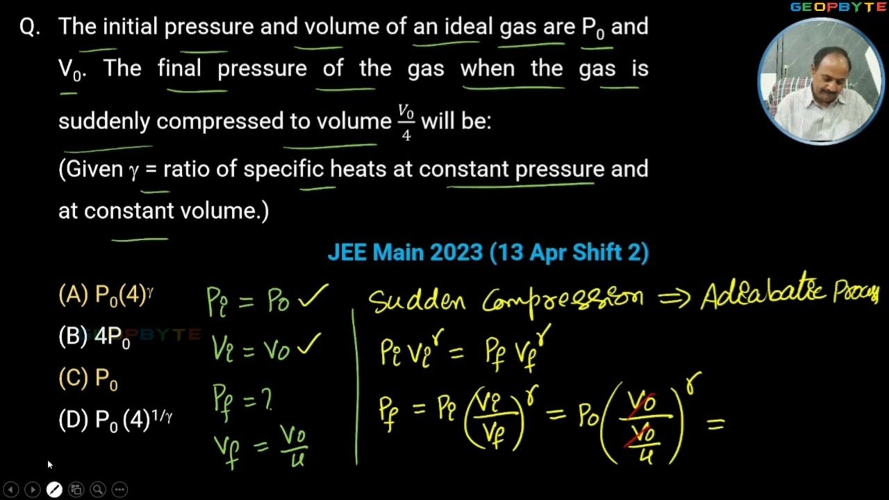 Физика на экзамене JEE MAINS | Термодинамика | Вопросы прошлых лет | Часть 5 | @GeopByte