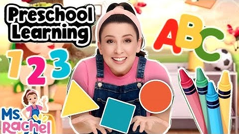 Preschool & Toddler Learning Video with Ms Rachel - Learn Shapes, Letters, Numbers, Colors & More