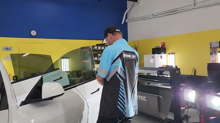 Video Explains how to Tint the Windows on Tesla Doors so they can be closed after installation.