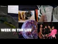 WEEK IN THE LIFE OF A COLLEGE HOT GIRL| first day of school, makeup routine, going out