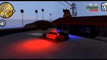 Emergency Light Improved Mod - GTA SA Android