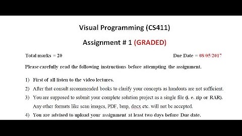 CS 411 Assignment 1 Solution Method 1
