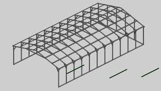 Metal building assembly animation