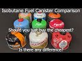 Isobutane Canister Stove Fuel Test - Which is the best?