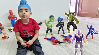 gadi wala cartoon | toy helicopter ka video | spiderman, car,helicopter,tractor,bus,train #16