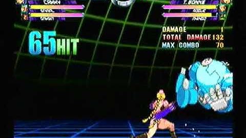 MvC2: Spiral/Gambit/Cammy 100% combos (2 variations)