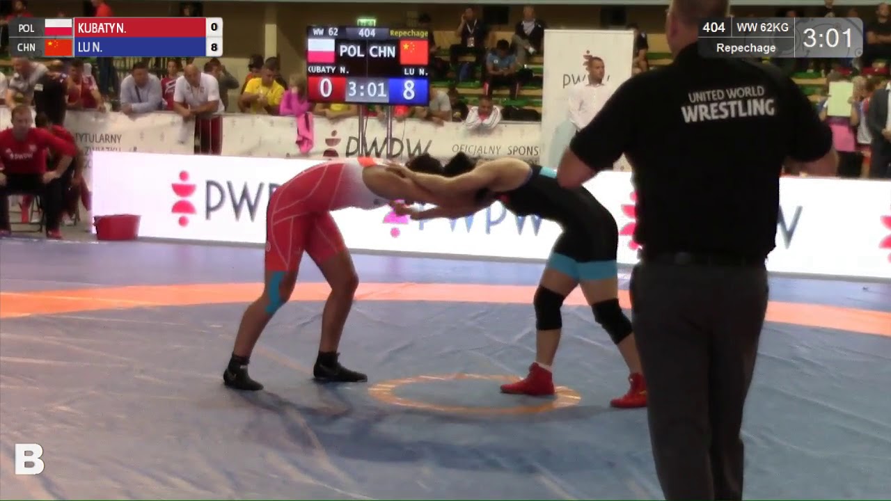 Repechage WW - 62 kg: N. KUBATY (POL) v. N. LU (CHN)