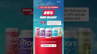 SEID SCHNELL ❗️✨ CODE: „JB“ 25% https://morenutrition.de/instagram/JB/aktion #morenutrition ANZEIGE