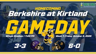 2025 Week 7: Berkshire vs. Kirtland (10/3/25)