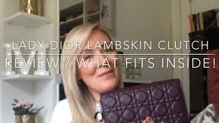 lady dior lambskin clutch review