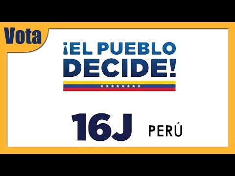 Vota Si, si, si. YOUTUBERS VENEZOLANOS EN PERÚ UNIDOS POR VENEZUELA - Vota el 16j - Vota Si, si, si. YOUTUBERS VENEZOLANOS EN PERÚ UNIDOS POR VENEZUELA - Vota el 16j
