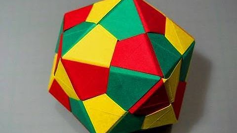 How to make an Origami Icosahedron - Triangle Edge modules