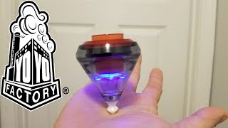 YoYoFactory Elec-Trick LED Bearing Spin Top Unboxing and Review. LED Trompo review.