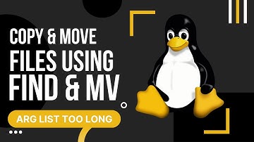 Arg List too long | Linux Copy and Move Large number of files