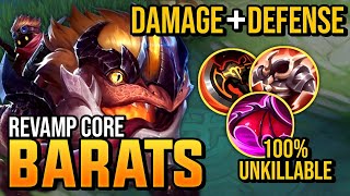 BARATS CORE BEST BUILD 2024 | DAMAGE \u0026 DEFENSE 100% UNKILLABLE TOP GLOBAL BARATS GAMEPLAY