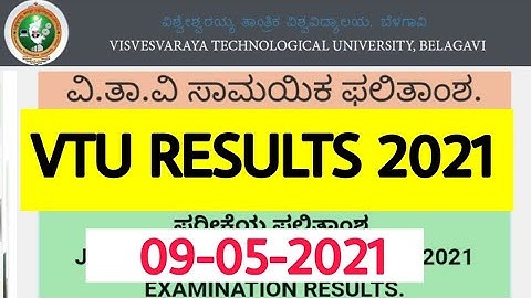 VTU RESULTS OUT |VTU UPDATE : 9-5-2021|VTU B ARCH RESULTS OUT |VTU 5TH 8TH SEM REULTS OUT B ARCH|VTU
