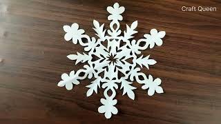 Amazing Snowflakes #9.……  Making Snowflakes Out of Paper...