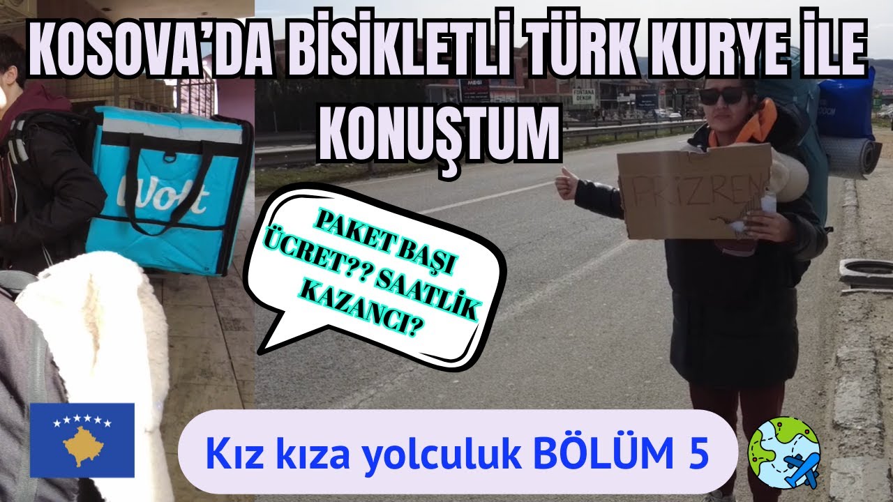 Kosova'da Türk Bisikletli Kurye ile Karşılaştık Sorular Sordum / Koşu Yoluna Çadır Kurmuşuz -Bölüm 5