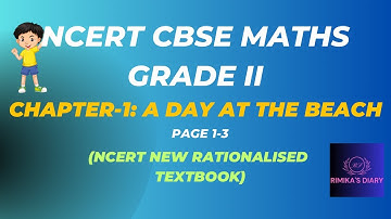 NCERT Grade 2|CBSE Class 2 Maths in Tamil|A DAY AT THE BEACH(Pg1-3)#rimikasdiary #cbse#maths#grade2