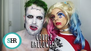 HARLEY QUINN & JOKER COUPLE HALLOWEEN COSTUME 2017