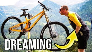 Building My Dream DH Bike in the Alps - New Bike Day!