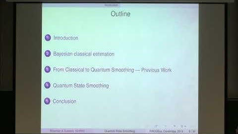 Howard M. Wiseman | Quantum State Smoothing
