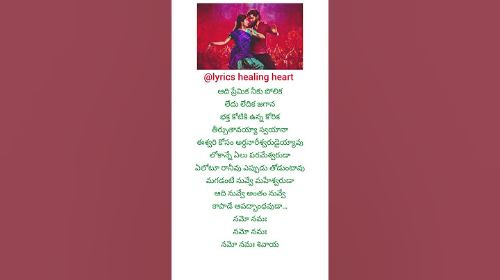 Namo Namah Shivaya lyric song 3 | thandel | Naga Chaitanya | saipallavi | #lyricshealingheart