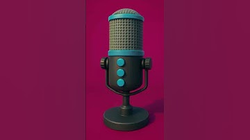 🎙️ Stylized 3D Mic #3dmodeling