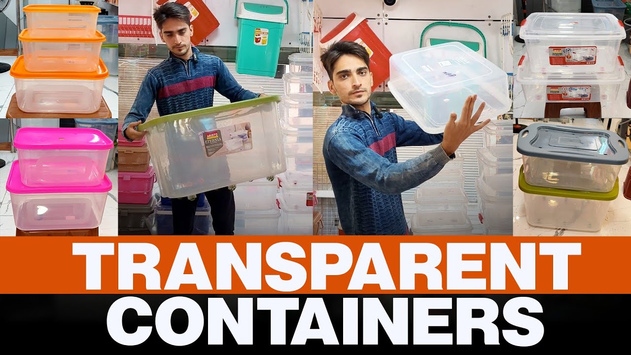 Transparent Containers | AR Plastic House | Begum Bazar