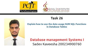 Task 26 - Database Management 1 - Question Series
