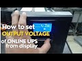 How to set output voltage in avo online ups 3 kva #shorts #onlineups #ups Subscribe for more