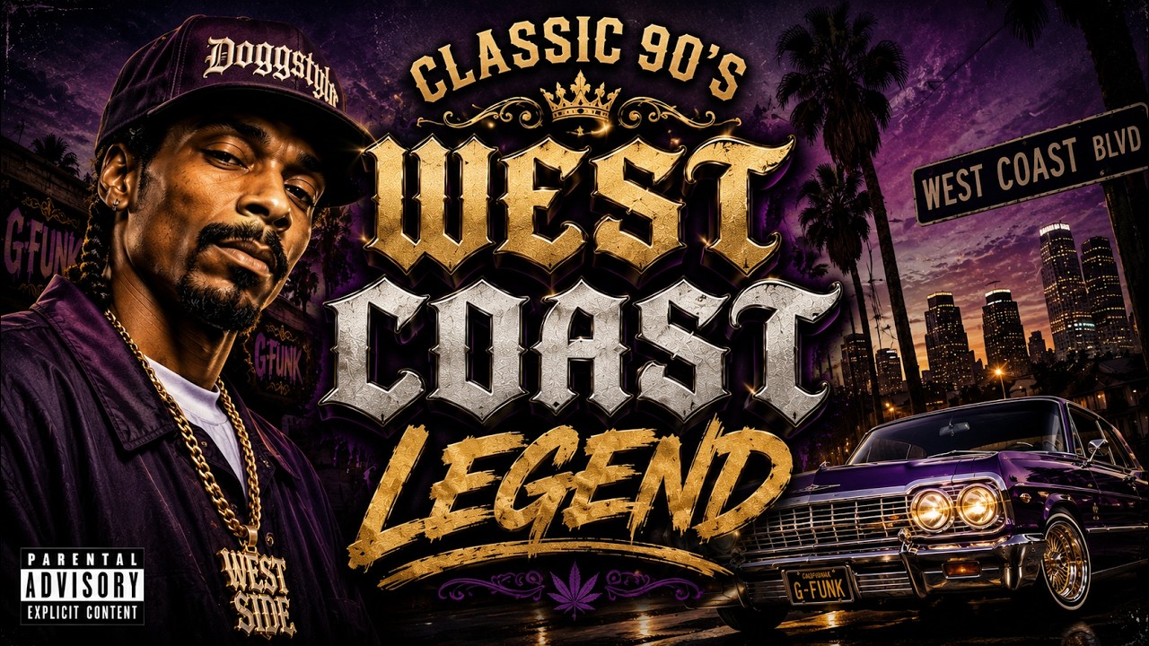 West Coast Legends G-funk vibe mix | Chill & Confident Rap Style