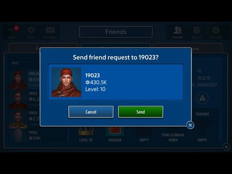 How To Add/Play & Invite Friends in Texas Holdem Poker