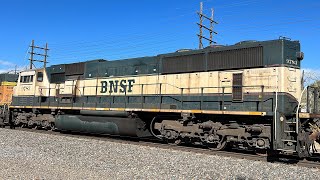 Triple MAC Attack! BNSF 9259 Leads All-EMD Coal with 3 SD70MAC Units!