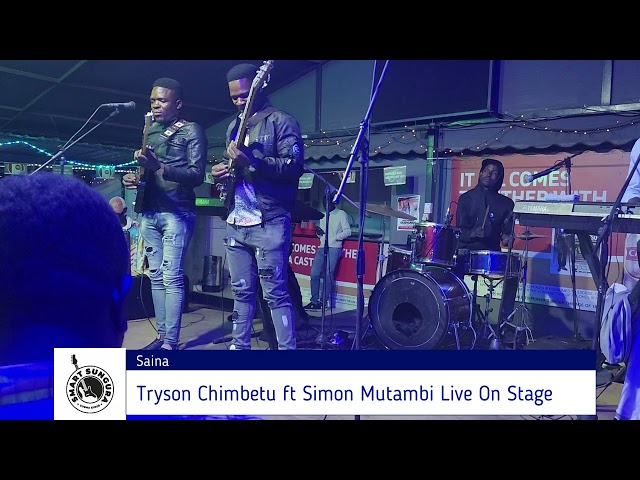 Tryson Chimbetu ft Simon Mutambi - Saina Live On Stage class=