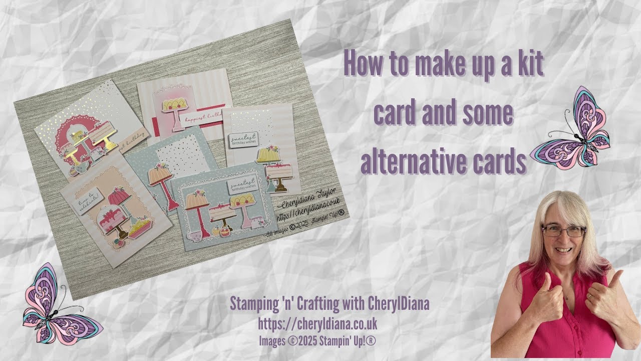 Today I will be showing you how to make up the Birthday Fancy Card Kit and some alternative cards.