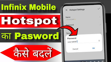 infinix me hotspot ka password kaise change kare | how to change hotspot password in infinix