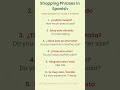 Spanish Phrases Used While Shopping 🛍️  #spanishforbeginners #learnspanish #educationalshorts #new