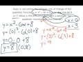 Analyzing Quadratic Functions and Rates
