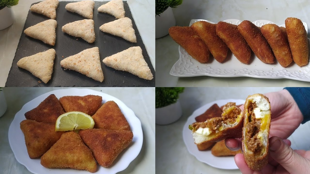 مملحات رمضان 🌙  فطائر محشية بدون فرن مقرمشة من الفوق وطرية من الداخل  راح تنسيك في البوراك 👌