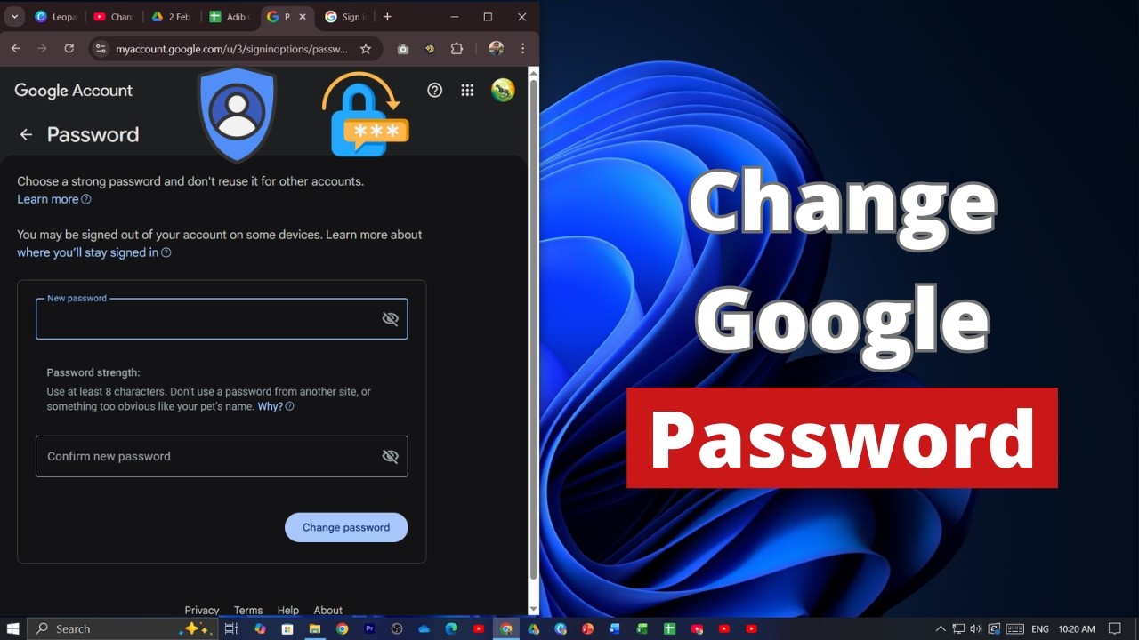 How to Change Google Account Password in Windows - YouTube